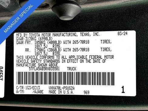 Used 2024 Toyota Tundra SR5 w/ TRD Off-Road Premium Package RWD image 32