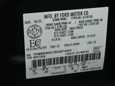 Certified 2025 Ford Explorer ST AWD/4WD image 37