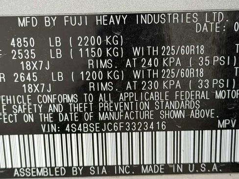 Used 2015 Subaru Outback 3.6R Limited w/ Popular Package #4 image 34