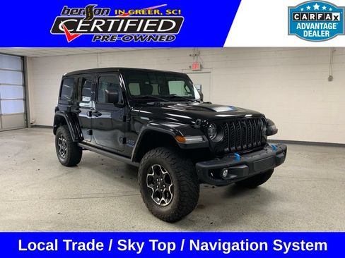 Used 2021 Jeep Wrangler Unlimited Rubicon 4xe w/ Steel Bumper Group AWD/4WD image 1