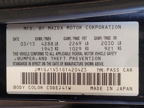 Used 2016 MAZDA MAZDA6 Touring FWD image 33