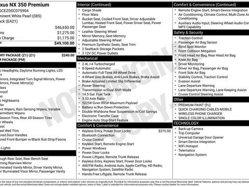 Used 2025 Lexus NX 350 AWD w/ Accessory Package (Z1) image 5