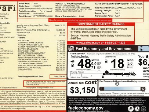 Certified 2024 Ferrari 296 GTS RWD image 2