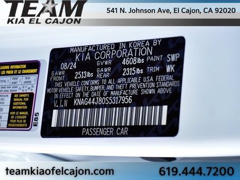 Certified 2025 Kia K5 GT w/ GT1 Package FWD image 38