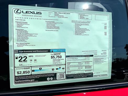 New 2026 Lexus IS 350 F Sport AWD/4WD image 14