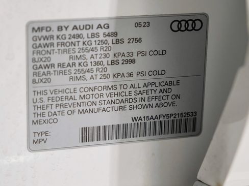 Used 2023 Audi Q5 2.0T Premium Plus w/ Premium Plus Package AWD/4WD image 64
