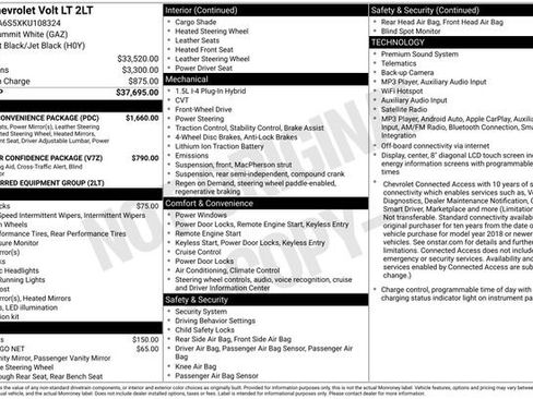 Used 2019 Chevrolet Volt LT w/ Power Convenience Package FWD image 18