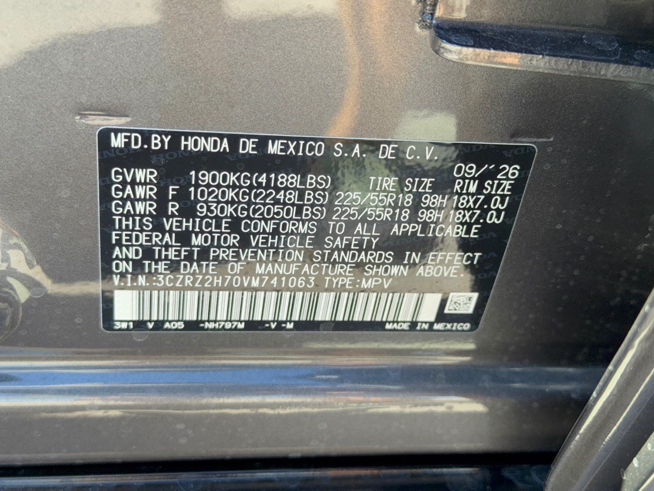 New 2027 Honda HR-V EX-L image 31