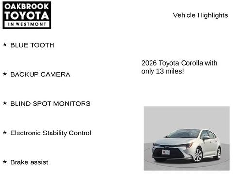 Certified 2026 Toyota Corolla LE FWD image 6