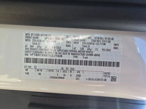 New 2026 Ford Transit 250 148 High Roof w/ Load Area Protection Package RWD image 17