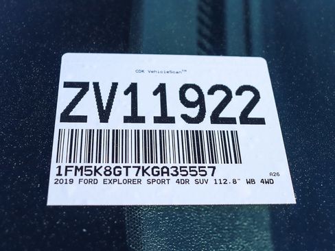 Used 2019 Ford Explorer Sport w/ Equipment Group 401A AWD/4WD image 32
