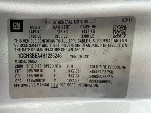 Used 2017 Chevrolet Colorado W/T w/ WT Convenience Package RWD image 34