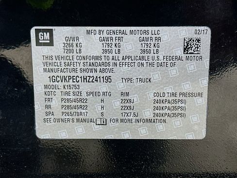 Used 2017 Chevrolet Silverado 1500 Custom w/ LPO, Black Pack image 35