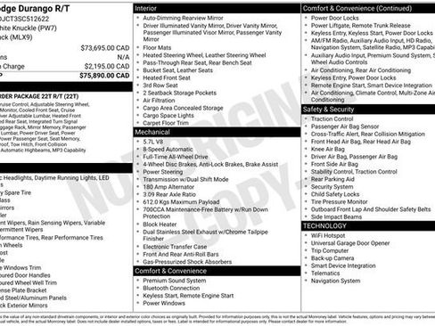 Used 2025 Dodge Durango R/T AWD/4WD image 6