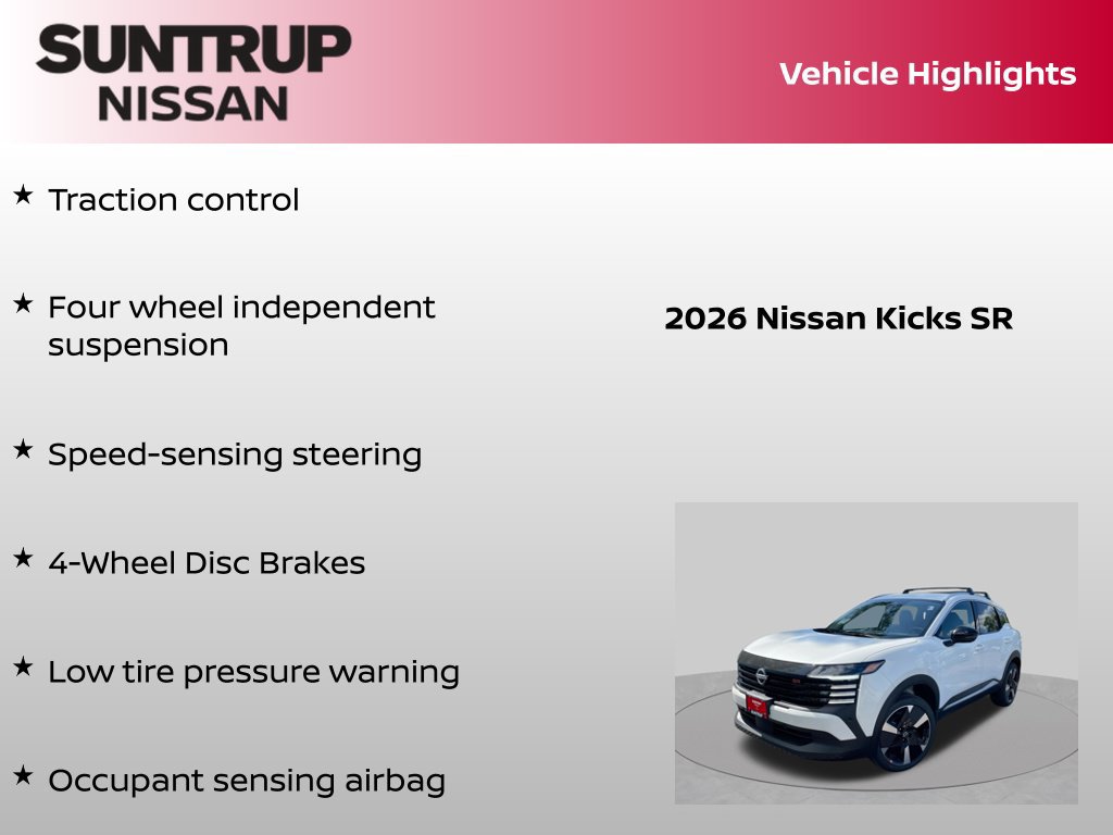 Certified 2026 Nissan Kicks SR w/ Cold Weather Package AWD/4WD image 16