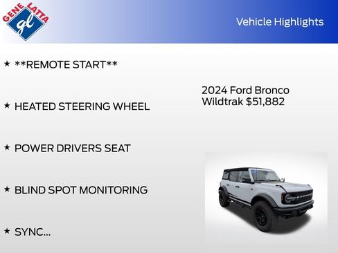 Certified 2024 Ford Bronco Wildtrak AWD/4WD image 35