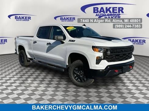 Certified 2024 Chevrolet Silverado 1500 Custom Trail Boss w/ LPO, Dark Essentials Package image 1