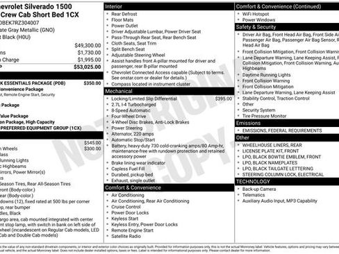 Used 2024 Chevrolet Silverado 1500 Custom w/ LPO, Dark Essentials Package image 28