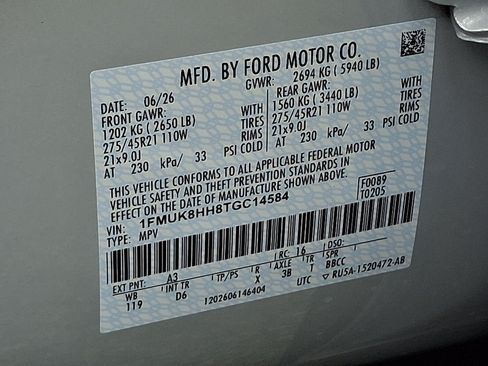 New 2026 Ford Explorer Platinum AWD/4WD image 17