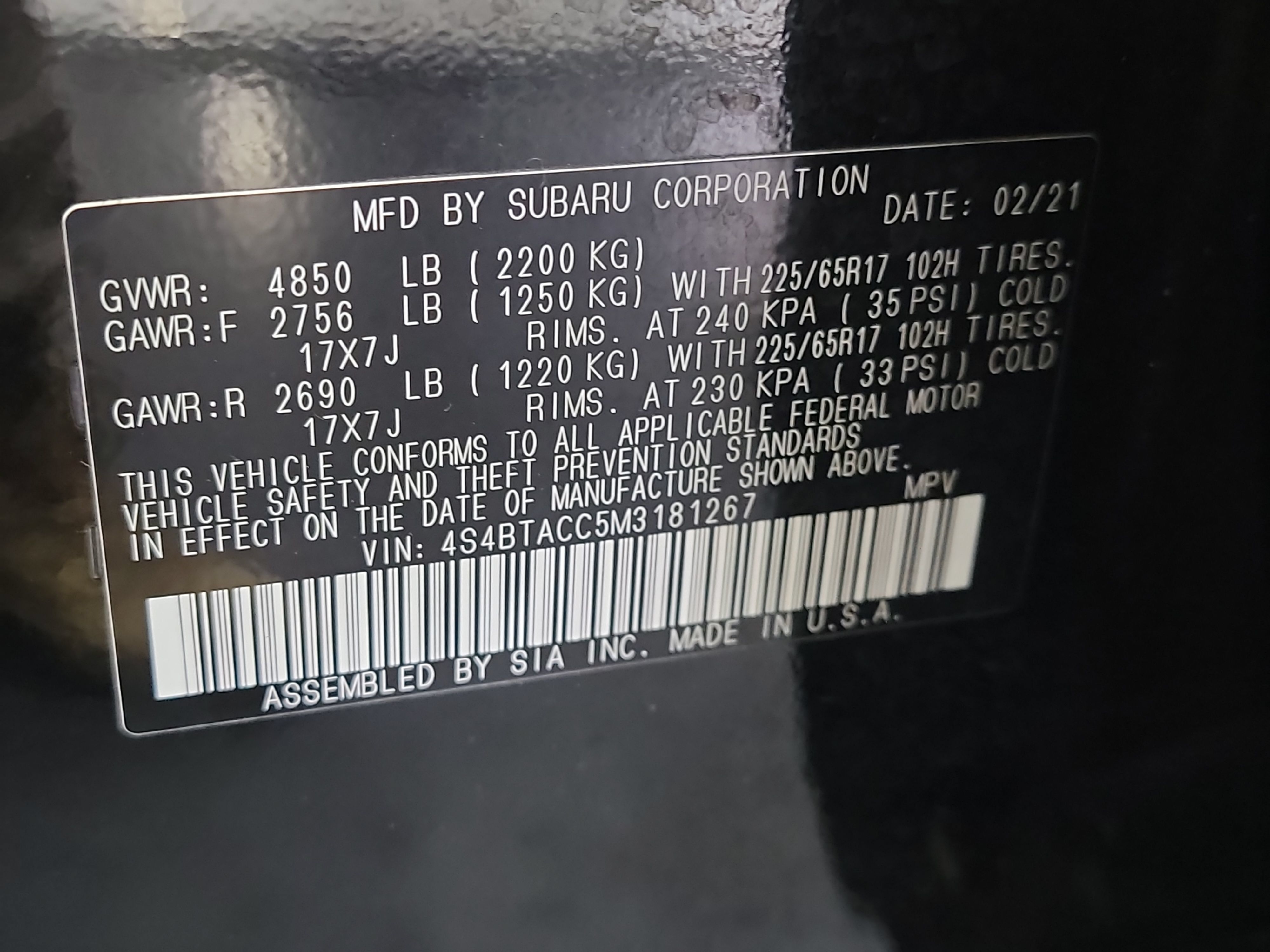 Used 2021 Subaru Outback Premium AWD/4WD image 32