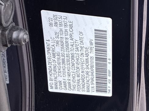 Certified 2023 Honda Odyssey EX-L image 39