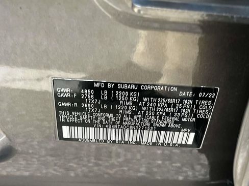 Certified 2022 Subaru Outback Premium image 25