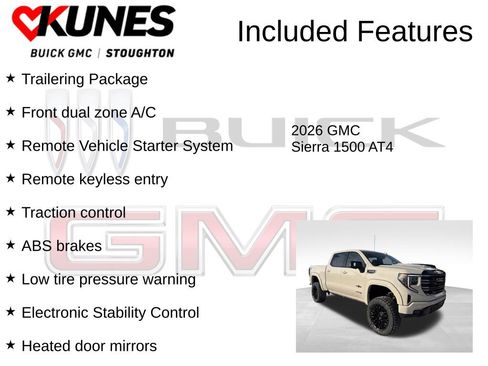 New 2026 GMC Sierra 1500 AT4 w/ Technology Package AWD/4WD image 2