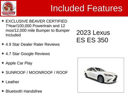 Used 2023 Lexus ES 350 w/ Accessory Package (Z2) FWD image 4