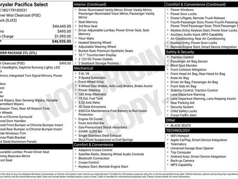 Used 2026 Chrysler Pacifica Select FWD image 6