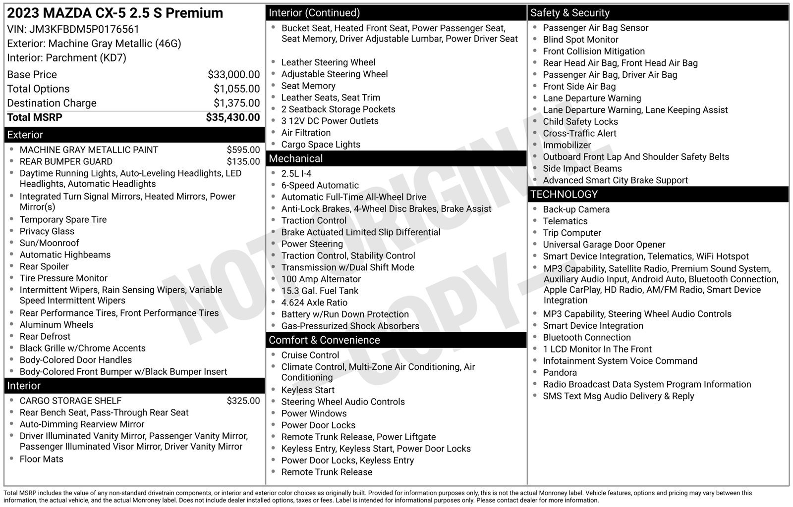 Certified 2023 MAZDA CX-5 AWD 2.5 S w/ Premium Package image 26