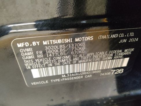 Used 2024 Mitsubishi Mirage ES FWD image 33