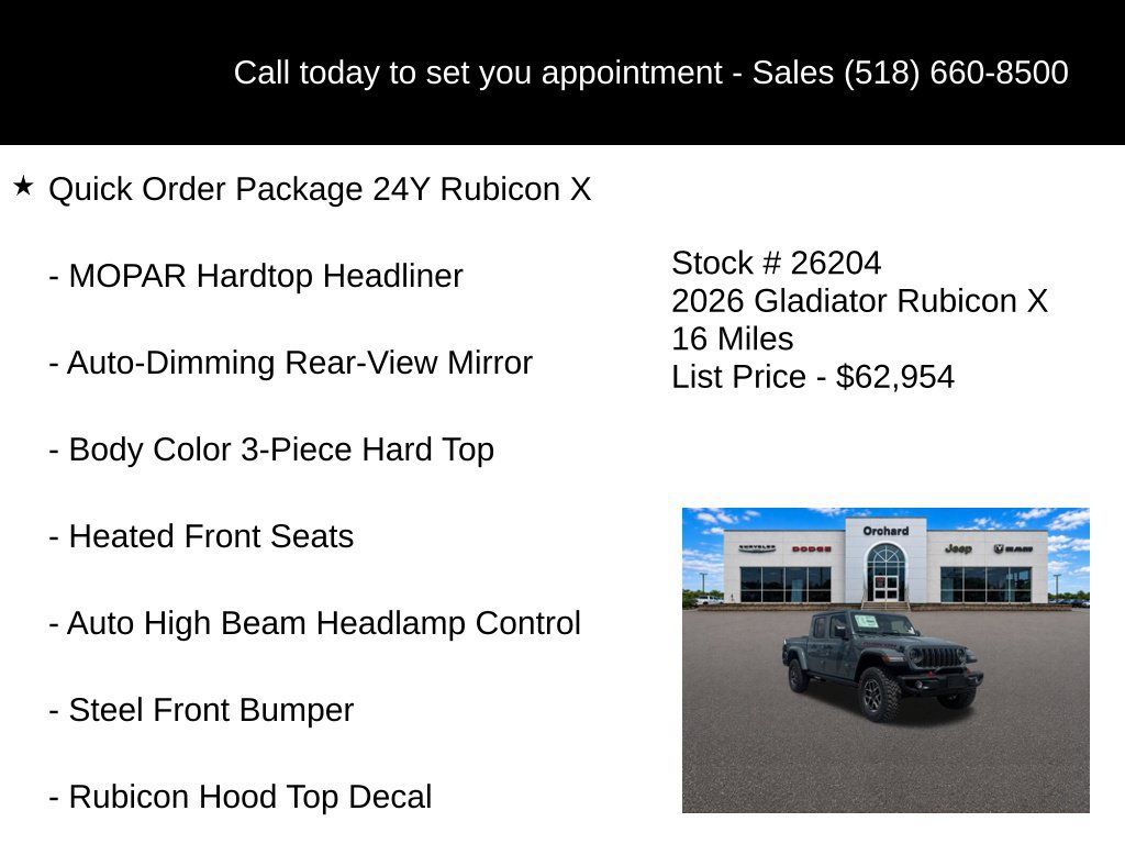 New 2026 Jeep Gladiator Rubicon AWD/4WD image 5