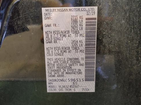 Used 2020 Nissan Pathfinder SL image 33