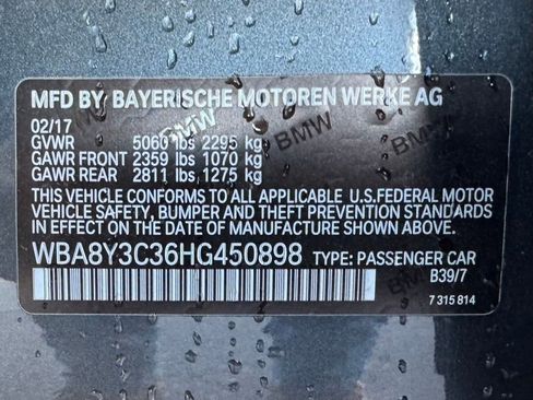 Used 2017 BMW 340i Gran Turismo xDrive 340i xDrive Gran Turismo image 13