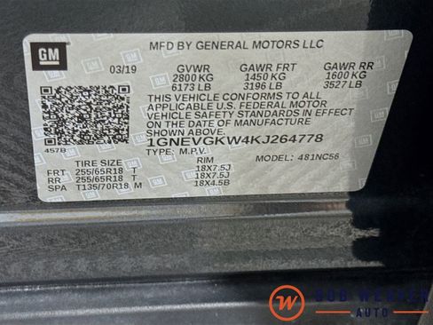 Used 2019 Chevrolet Traverse LT w/ LPO, Floor Liner Package AWD/4WD image 39