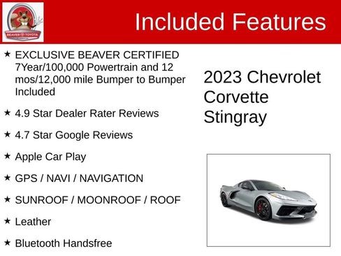 Used 2023 Chevrolet Corvette Stingray Premium Cpe w/ Z51 Performance Package image 4
