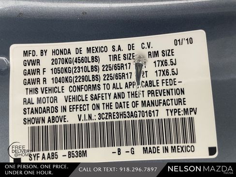 Used 2010 Honda CR-V EX image 48