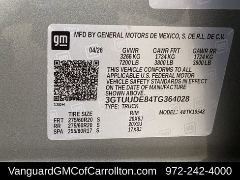 New 2026 GMC Sierra 1500 SLT AWD/4WD image 20