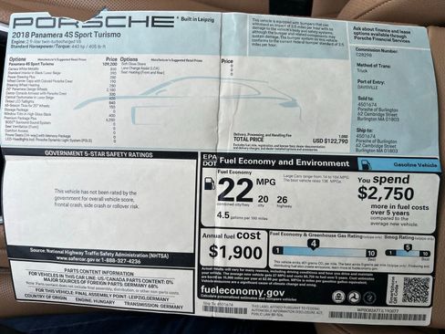Used 2018 Porsche Panamera 4S image 54