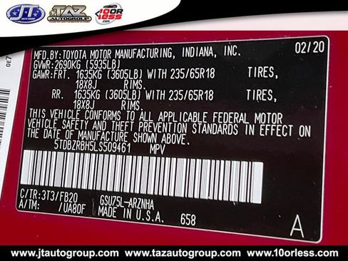 Used 2020 Toyota Highlander LE AWD/4WD image 20