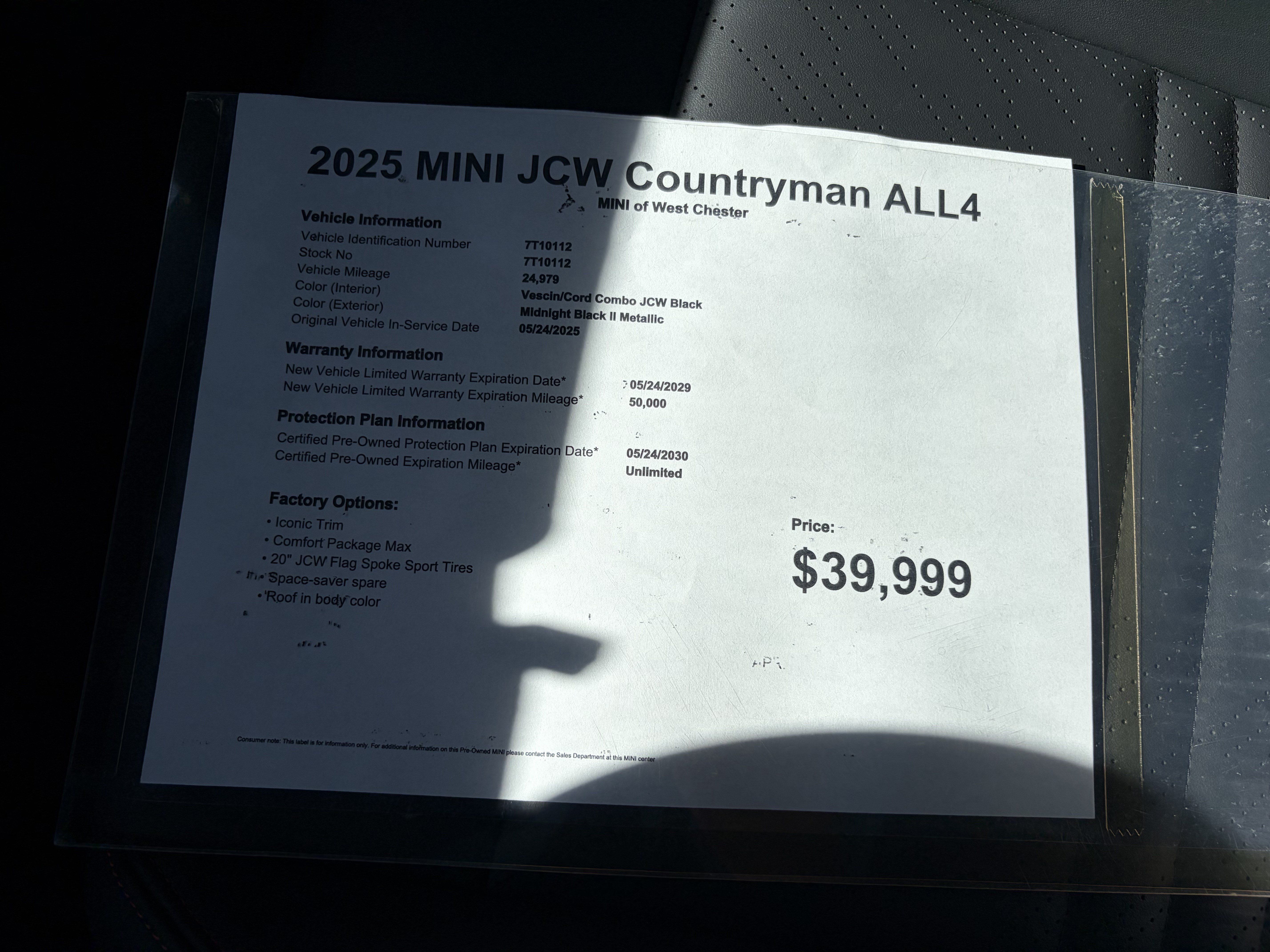 Used 2025 MINI Cooper Countryman John Cooper Works w/ Comfort Package Max AWD/4WD image 18