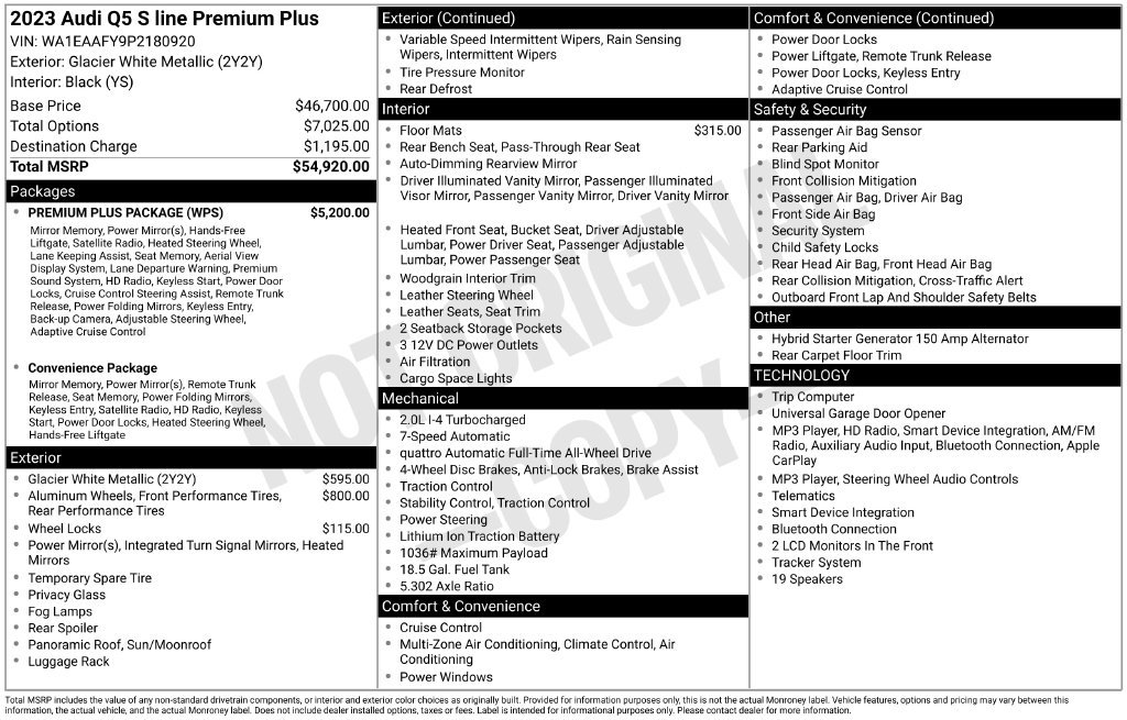 Certified 2023 Audi Q5 2.0T Premium Plus w/ Premium Plus Package AWD/4WD image 45