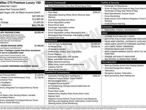 Used 2025 Cadillac CT5 Premium Luxury w/ Technology Package image 3