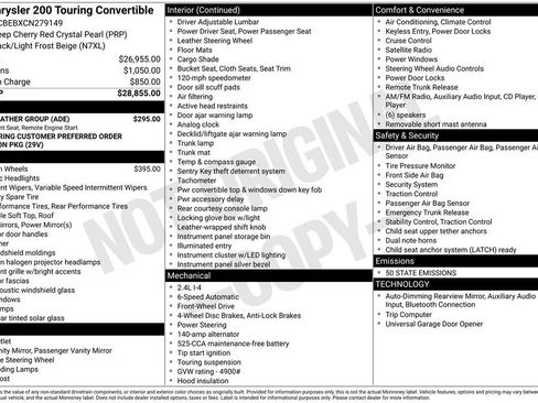 Used 2012 Chrysler 200 Touring w/ Cold Weather Group image 4