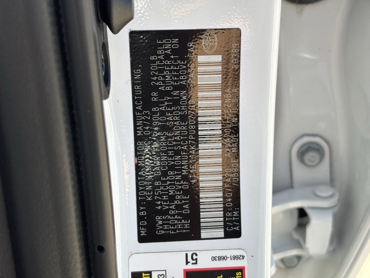 Used 2023 Toyota Camry LE FWD image 32