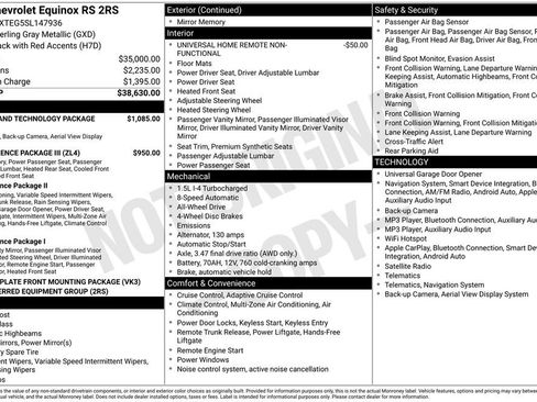 Used 2025 Chevrolet Equinox RS w/ Safety and Technology Package AWD/4WD image 5