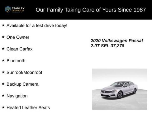 Used 2020 Volkswagen Passat 2.0T SEL FWD image 9