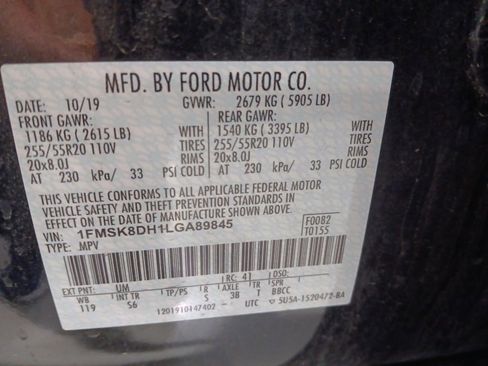 Used 2020 Ford Explorer XLT w/ Equipment Group 202A AWD/4WD image 10