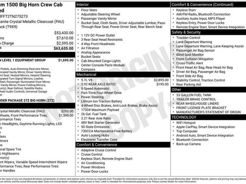 New 2026 RAM 1500 Big Horn AWD/4WD image 4