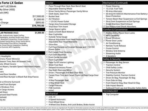 Used 2018 Kia Forte LX w/ LX Popular Package FWD image 8